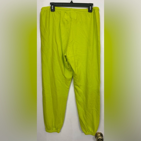 FREECITY Logo Cotton Sweatpant Glo Yellow Size Large - Picture 3 of 8